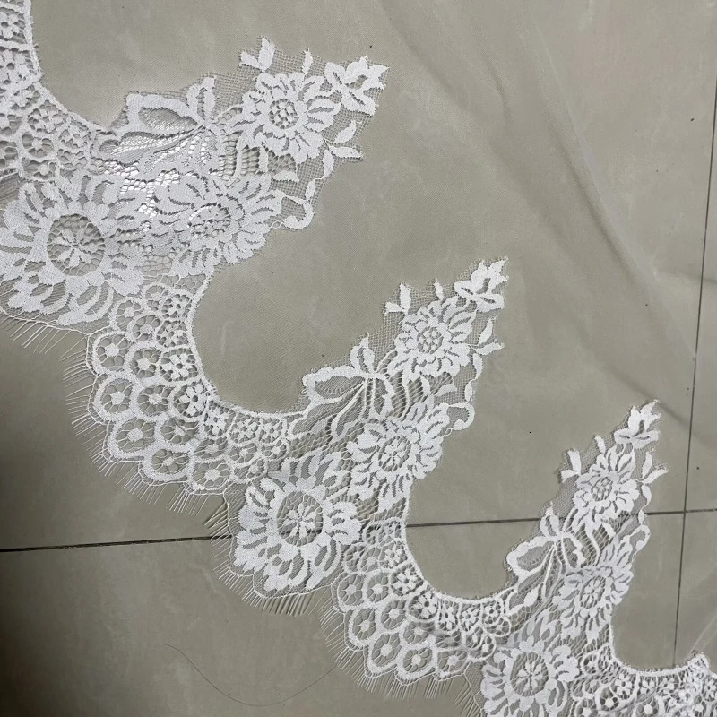 White/Ivory Wedding Veil Long Comb Lace Mantilla Cathedral Bridal Veils Wedding Accessories Veu De Noiva Customized 260228 - view 5