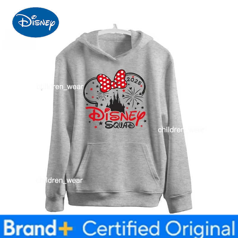 Disney 2026 New Hot Mickey Mouse Boys Girls Hoodies Autumn Winter Family Parent-child Hoodies Unisex Oversized Loose Top Y2k H260304