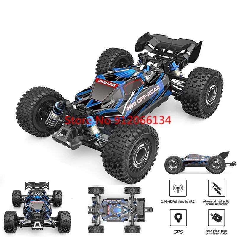 80KM/H With Brushless Racing 2.4G 4WD Electric High Speed Off-Road Climbing RC Drift Car Waterproof Truck add 3S Battery Z260303