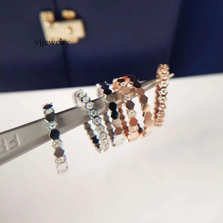 Jewellery Finery Exquisite Texture Delicate Zircon Ring Honeycomb Design Simple Engagement Wedding Party Elegant Gift