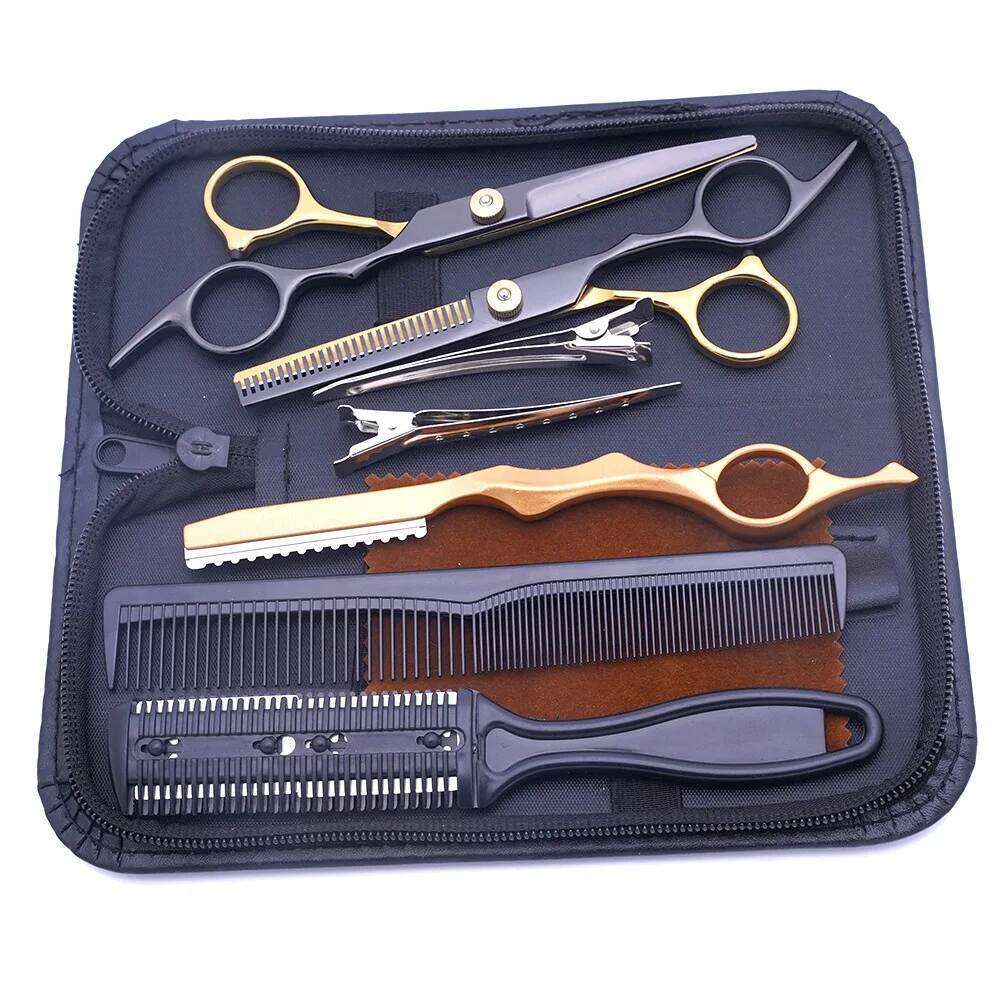 Professional Scissors Set - Thinning & Texturing Shears Barber Tools for Styling, Cutting, Layered Hair H260303