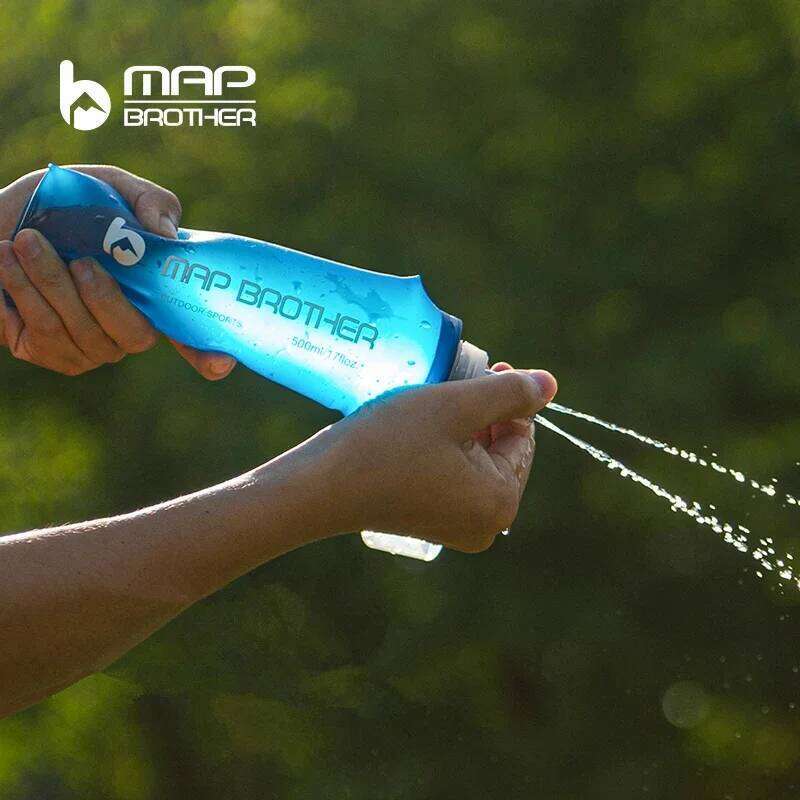 MAP BROTHER S001 S002 250ml 500ml Soft Flask Folding Collapsible Water Bottle TPU Free For Running Hydration Pack Waist Bag Vest S260303