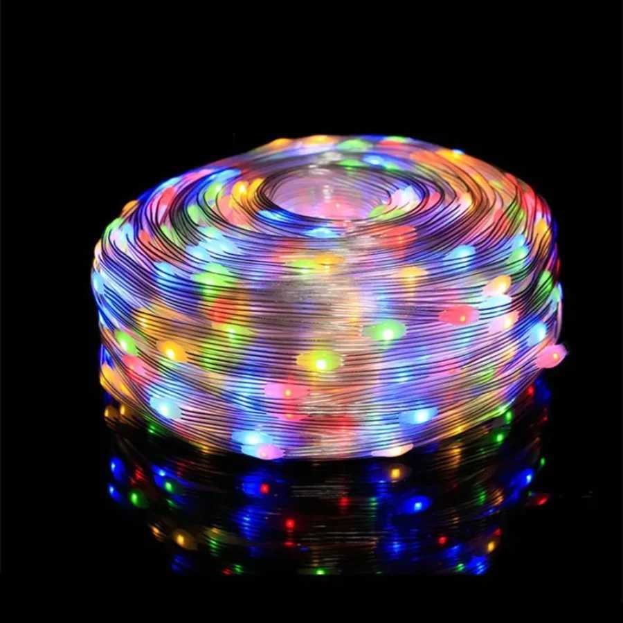 5M20M 5V USB WS2812B Bluetooth LED String Fairy Lights Dreamcolor RGB IC DIY Party Festival Tree Lights Wedding Decoration Lamp H260304
