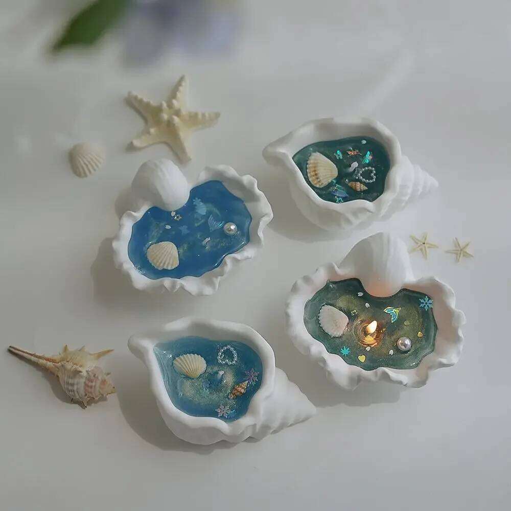 Conch Aromatherapy Candle Creative Decorative Party Supplies Home Decoration Handmade Creativity Ocean Ornament Shell Gift W260304