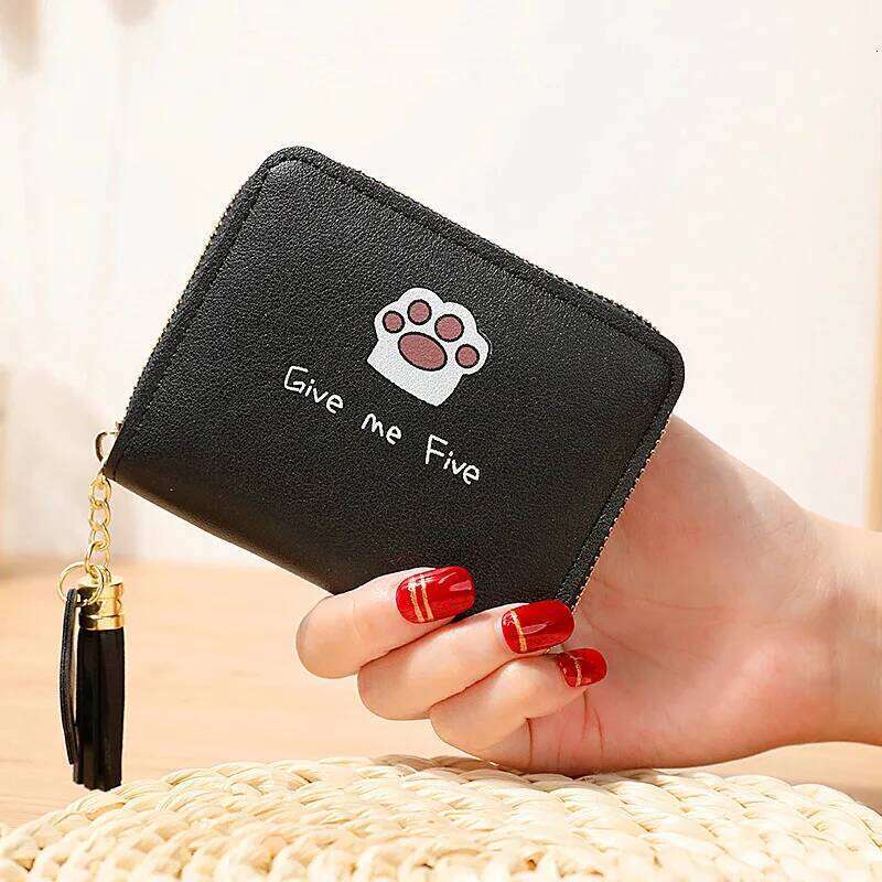 2024 new Korean ladies short zipper large capacity wallet Joker fashion simple student clutch bag C260304