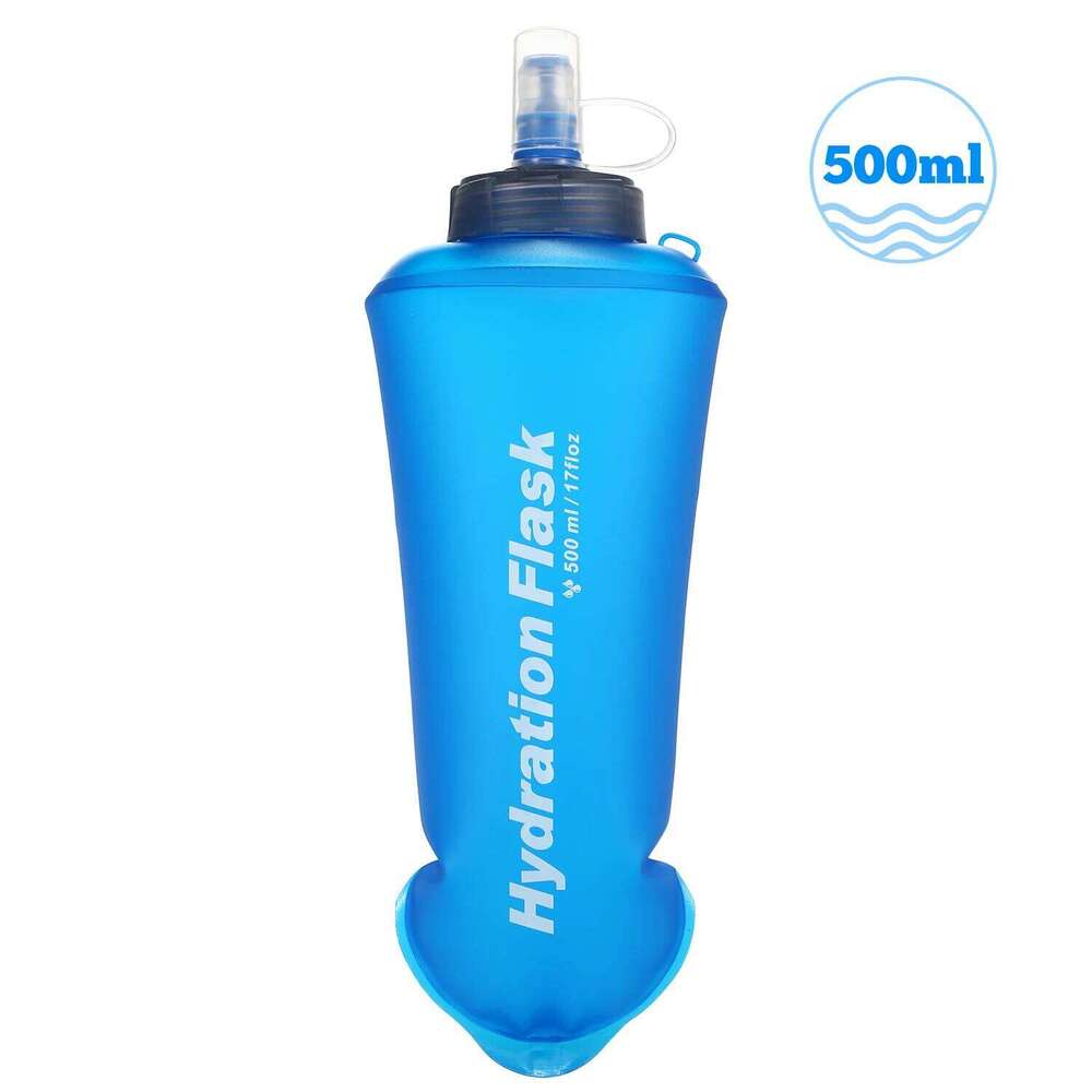 500ML Soft Collapsible TPU Water Bottle for Running Hiking Cycling Climbing S260303