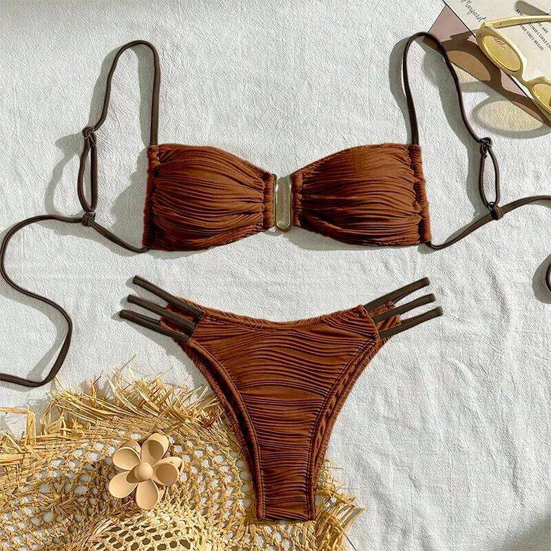 New Sexy Bikinis 2025 Swimsuits Women's Swimwear Push Up Female Beach Swim Wear Bathing Suits Brazilian Bikini Set Pool Bather Y260303