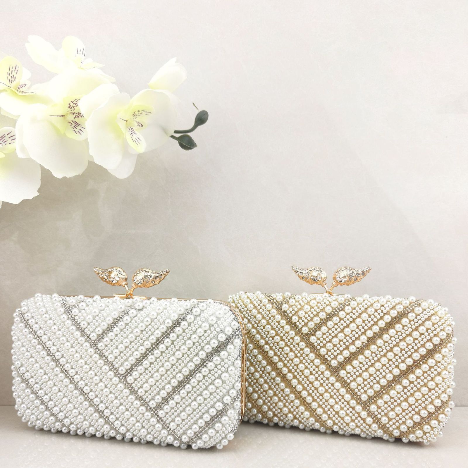 Fashion Top Italian Elegant Clutch Bag Bright Diamond Earth Color Summer Party Womens Bag 250311