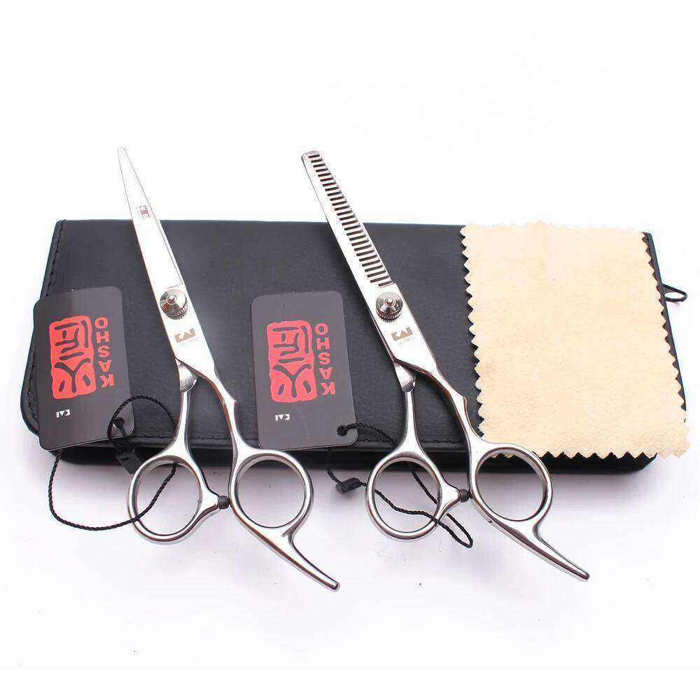 6" Hair Cutting Japan Stainless Scissors for Hairdresseer Thinning Shears Barber Shop Dropshipping H1001 H260303