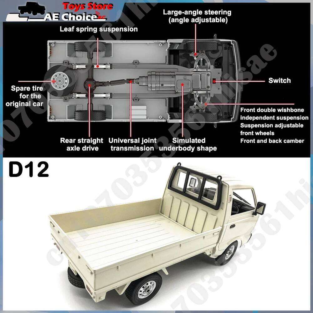 WPL D14 Rc D12 1/10 Full Scale Suzuki Minivan Drift Remote Control Toy D12Mini Electric Car 1/16 Toys for Children Gift Z260303