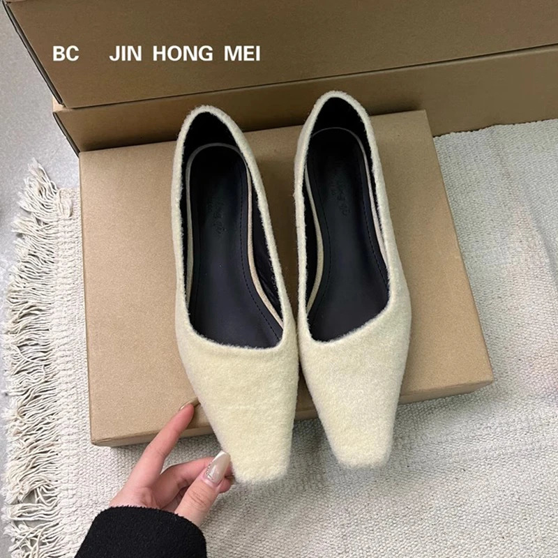 SUOJIALUN Spring Women Pumps Shoes Fashhion Shallow Slip On Ladies Elegant Boat Shoes Square Low Heel Single Shoes 260306