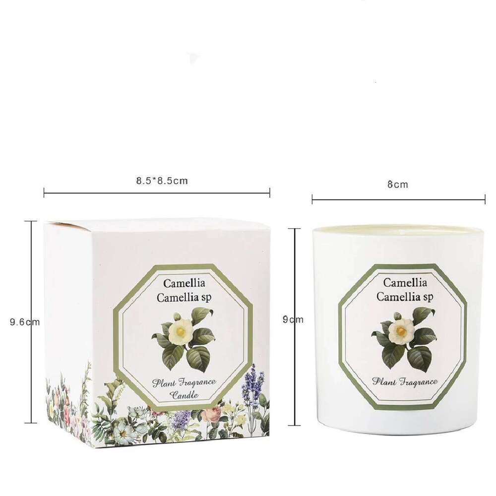 Plant Aromatherapy Handmade Soybean Wax Essential Oil Smokeless Fragrance Scented Candle Romantic Decoration Return Gift W260304
