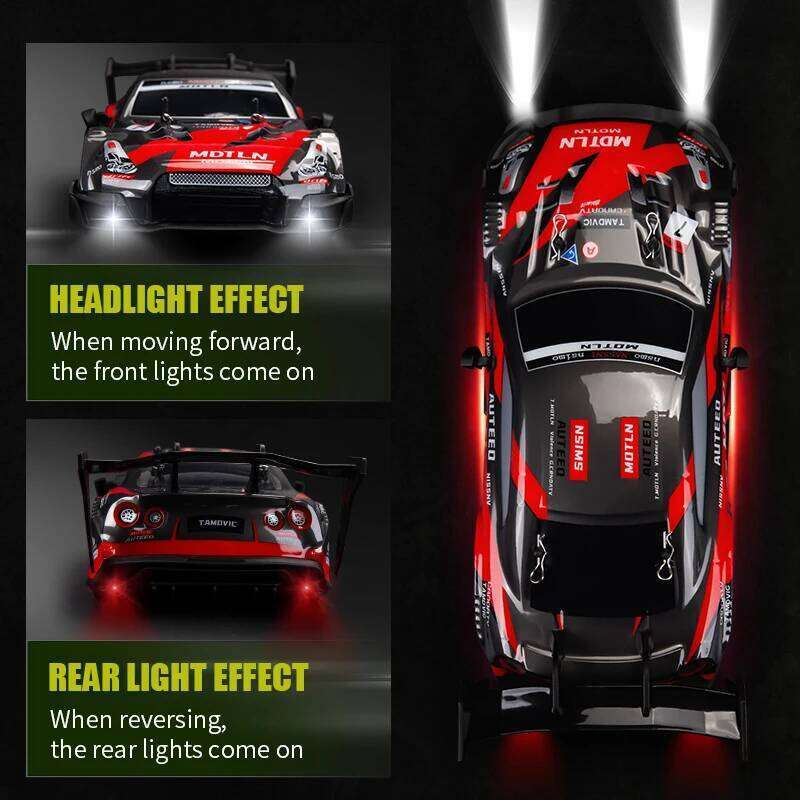 Professional RC remote control four-wheel drive drift cool lighting competition racing car electric toy Z260303