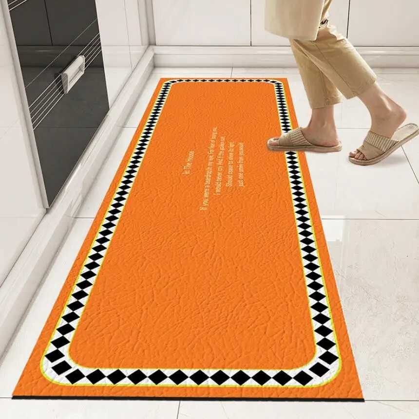 Premium PVC, Washable, Stylish Horse & Houndstooth Print, Durable, Non-slip, 2-Piece Set for Home Entrance & BathroomT260303