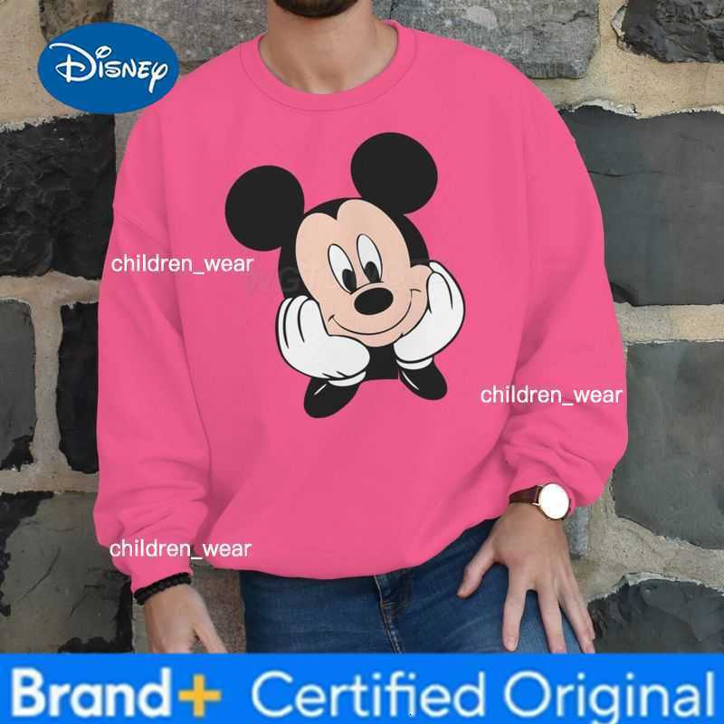 Disney Cartoon Mickey Mouse Minnie Peripheral Crew Neck Sweatshirts for Women Men Fashion Valentines Day Gifts Couple Y2K Pullover H2603041