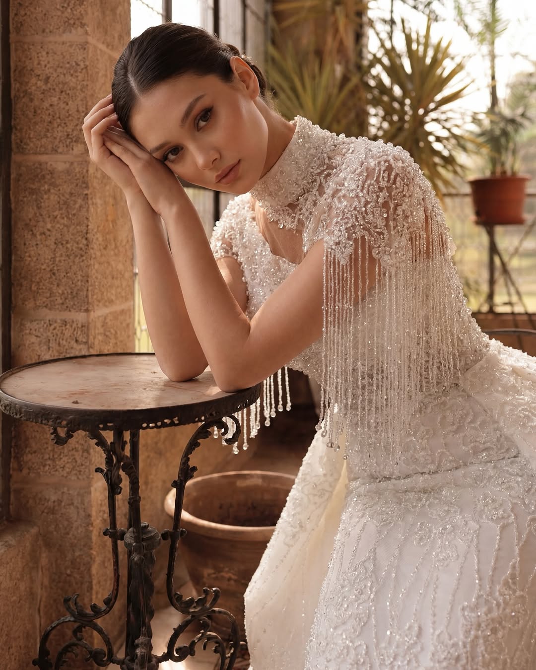 Designer Mermaid Wedding Dress High Collar Sleeveless Bridal Gowns Sequins Lace Detachable Train Dresses Custom Made Vestidos De Novia D0306