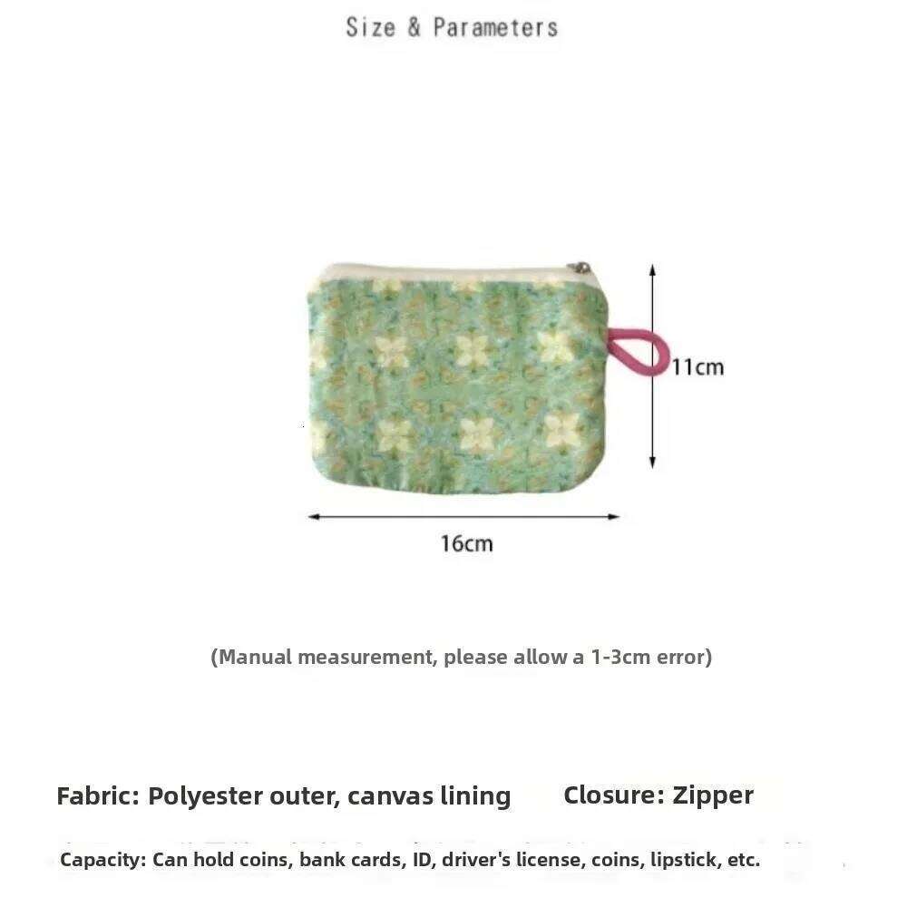 Cute Small Fresh Cotton Travel Purse Coin Pouch Card Bag Women Girls C260304