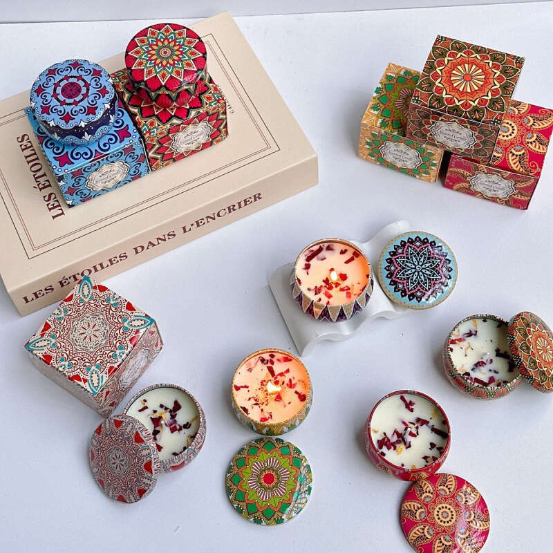 Cross-Border Soy Wax Dried ?Wedding Souvenirs Birthday Gifts Flower Fragrance Aromatherapy Candle W260304