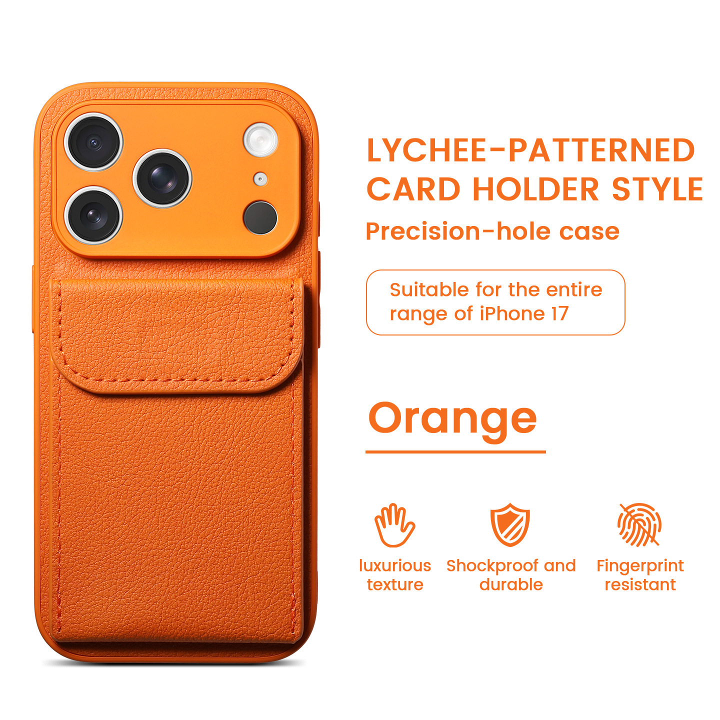 Magnetic Card Holder Compatible with Apple 17 Stand Phone iPhone 15P Simple 13 Export 16 Shockproof Protective Case