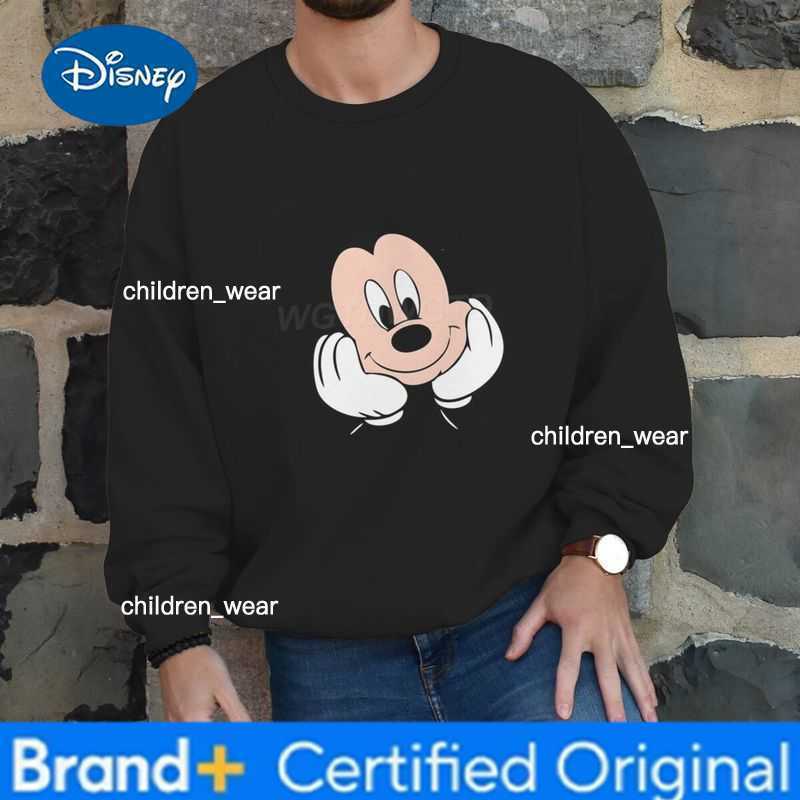 Disney Classic Character Mickey Mouse Minnie Crewneck Sweatshirt for Men Women Fashion Valentine Gifts Casual Cartoon Couple Pullover H260304