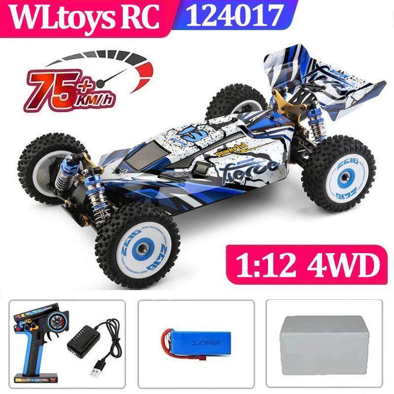 75 WLtoys 124016 124017 60 KM/H 144001 Electric 4wd Battery High Speed Atv Remote Control Drift Rc Cars for Adults Toys Z260303