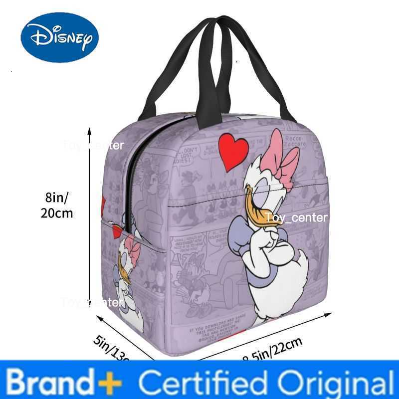 Custom Donald Duck Anime Cartoon Insulated Lunch Bag Women Waterproof Comics Classical Printing Thermal Cooler Lunch Box Office H260304