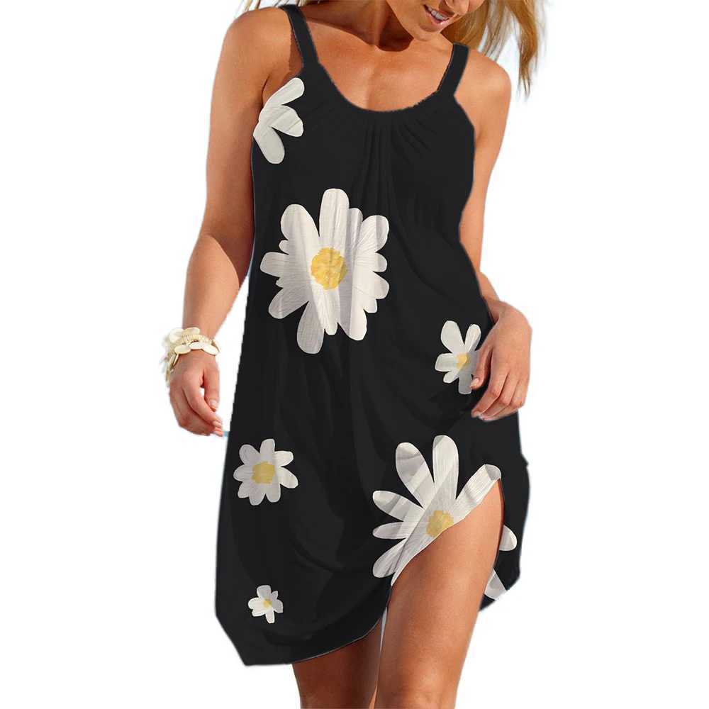 Ethnic Style Womens Slip Dress Bohemain Beach Skirt Summer Woman Casual Clothing Daily Wear Loose Dresses Lady Cool Holiday Top M260304