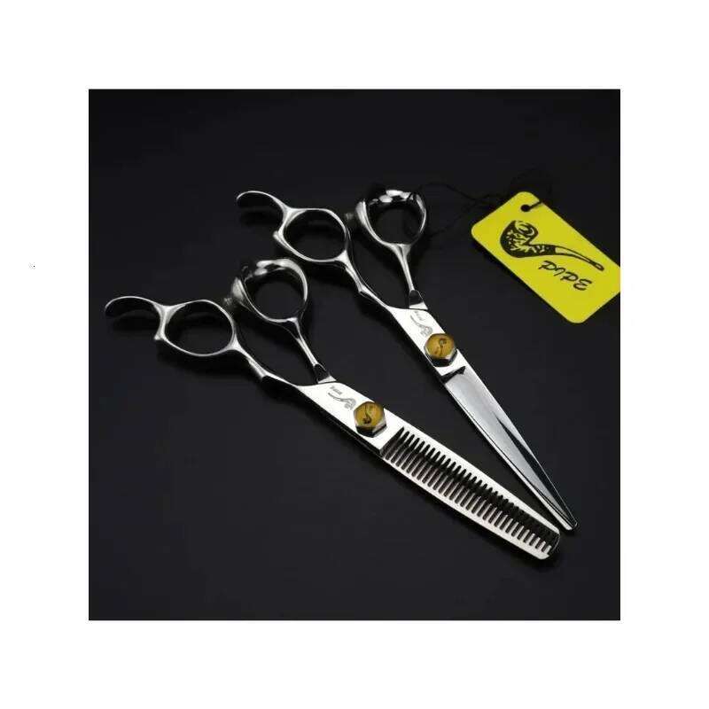 6.0 Inch Tortoise Handle Special Cutting Thinning Hairdressing Scissors, Barbershop Trimmer Hair Tools H260303
