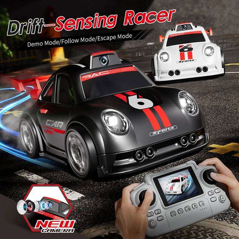 2026 New C6 RC Drift with Dual Mode Lights Sound Camera Screen Control Car Smart Induction Following Children's Toys Gift Z260303