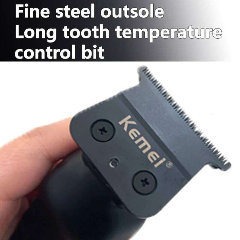 Kemei 2299 Barber Cordless Hair Trimmer 0mm Zero Gapped Carving Clipper Professional Electric Finish Cutting Machine 26H0304