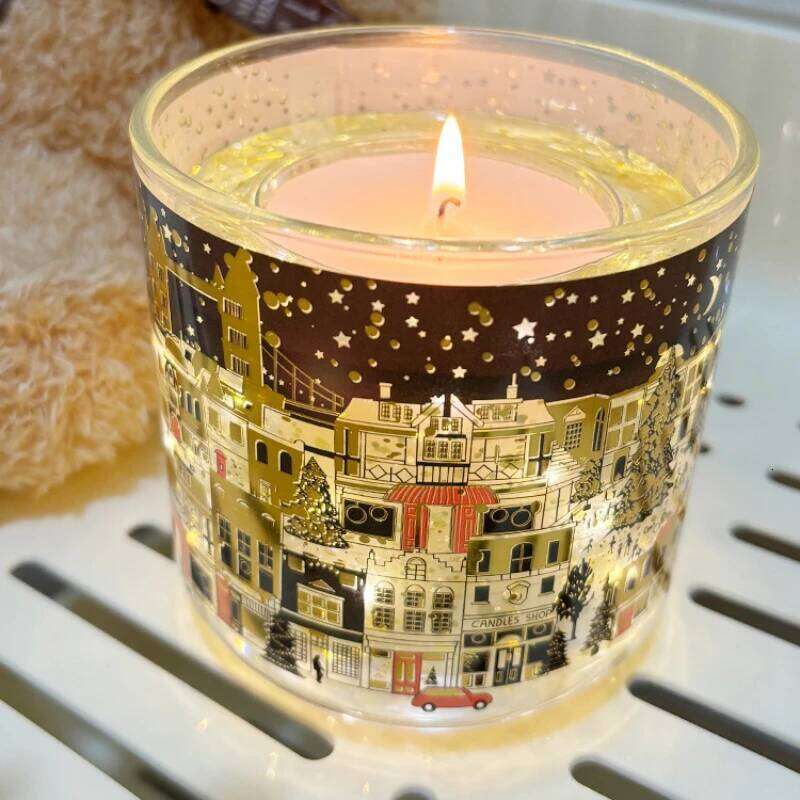 Valentine's Day Christmas Aromatherapy Candle Box Temperature Controlled LED Lighting Romantic Starry Sky Fragrance Gift W260304