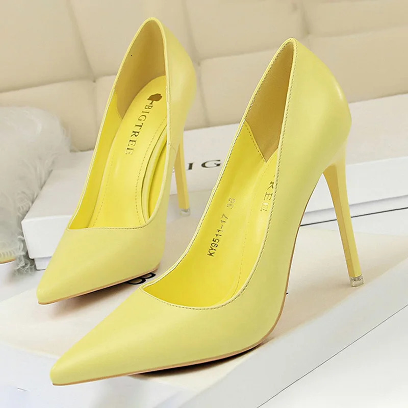 BIGTREE Shoes Women Pumps Fashion High Heels Shoes Black Pink White Shoes Women Wedding Shoes Ladies Stiletto Women Heels 2026 260306