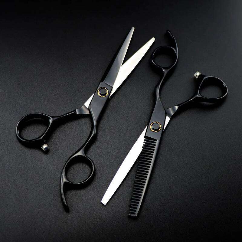 Customize logo /name JP440c 6 '' black Bearing hair haircut thinning barber tools cutting shears hairdresser scissors H260303