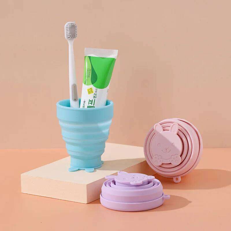 Outdoor Travel Mug Can Be Reused Foldable Durable Collapsible Teacup for Picnic Telescopic Cup Pocket Portable Silicone S260303