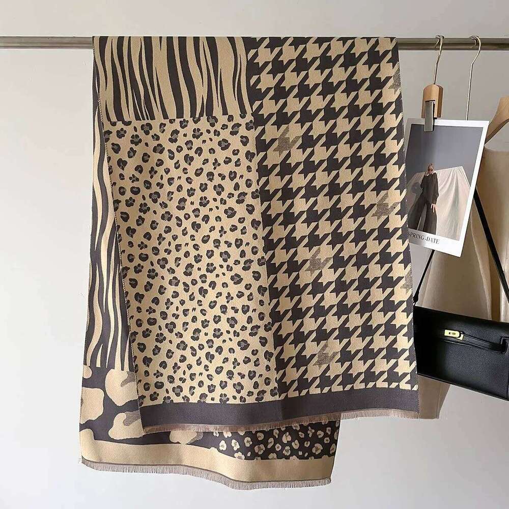 Fashion Cashmere Scarves Women Winter Shawls Wraps Luxury Print Neckerchief Long Stoles Pashmina Warm Hijab Scarf For Ladies XJ260304