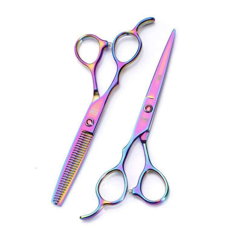 Sharp Left Handed Scissors Precise Beautiful Thinning Shears Hair Clipper Professional Razor Blades Salon Styling Tools H260303