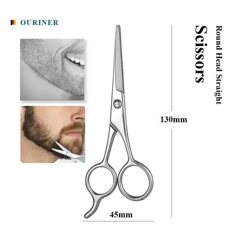 130MM Stainless Steel Eyebrow Eyelash Nose Hair Remover Makeup Tool Scissors Manicure Cuticle Remove Cutter Trimmer H260303