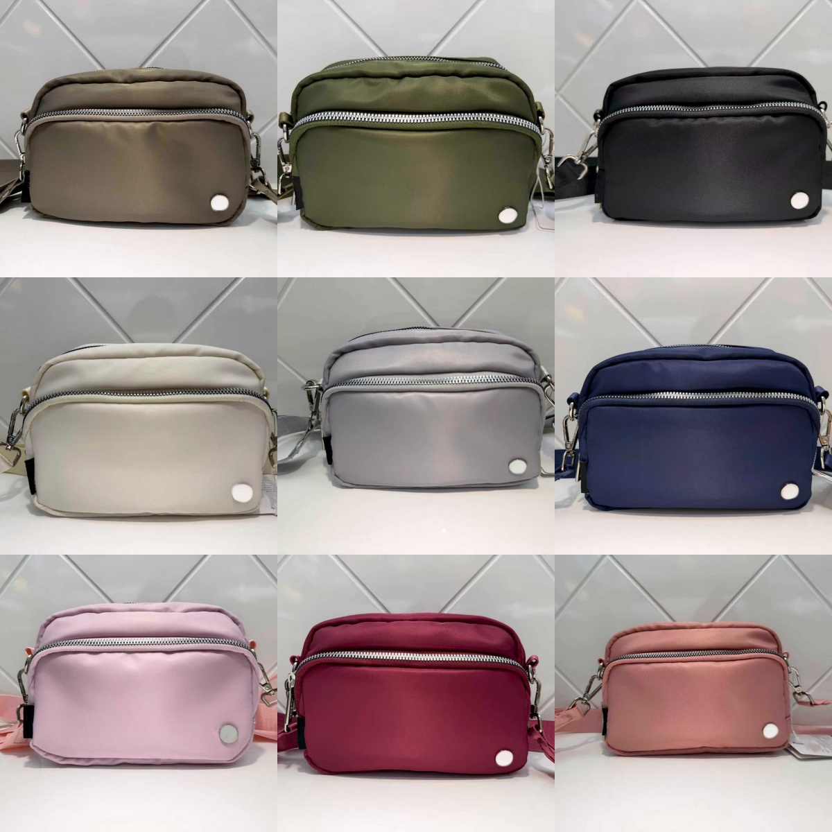 Designer Multi Layer yoga Waist Bags Nylon Everywhere Crossbody Bag Purse 2L Practical Waterproof Camouflage Shoulder Bag With Adjustable Strap Wholesale