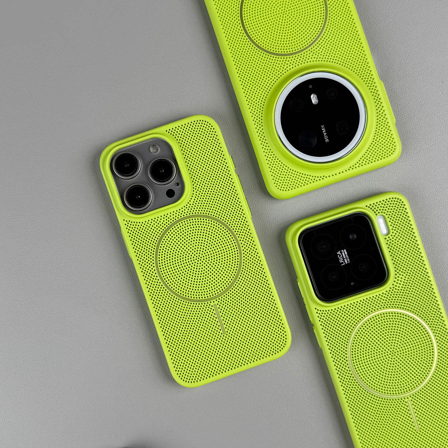 Suitable for iPhone 17 Pro Max Phone Breathable Heat Dissipation Mesh Case Fine Ring Magnetic Apple 16 Ultra-thin Shockproof 15