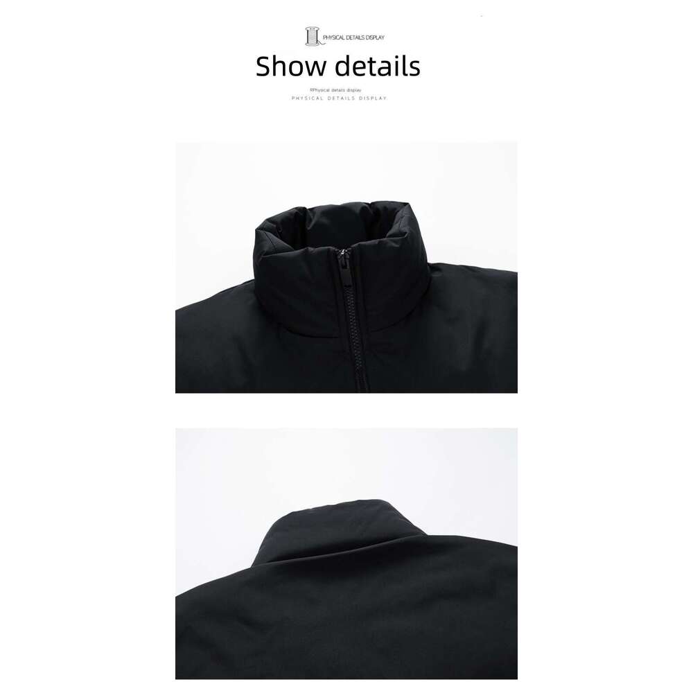 Two-Tone Down Jacket Men, Thickened Trendy Patchwork Stand-Up Collar Coat, 90% White Duck Down, Warm Winter Wear For Couples, Women's Version Ava