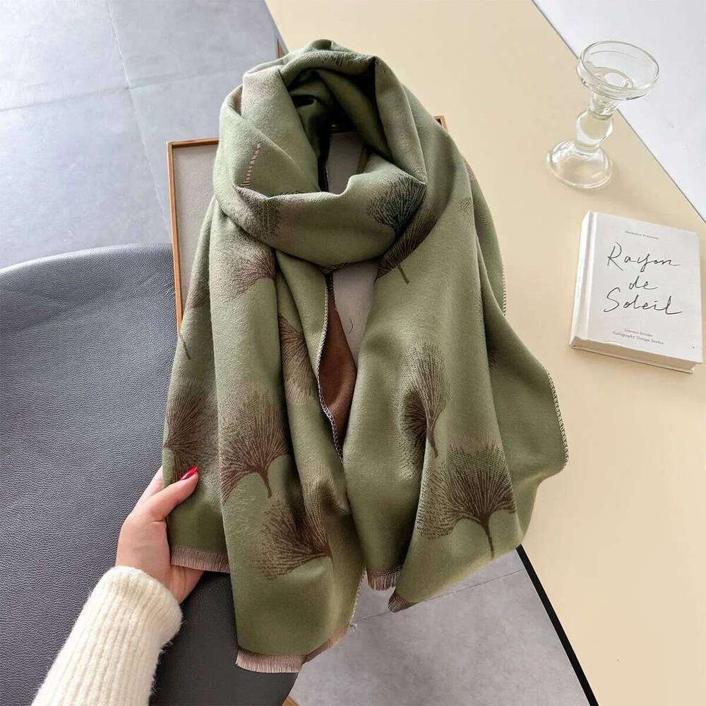 Winter Warm Cashmere Scarf for Women Luxury Pashmina Blanket Thick Shawl Wrap Neckerchief Fashion Bufanda Echarpe Poncho 2024 XJ260304