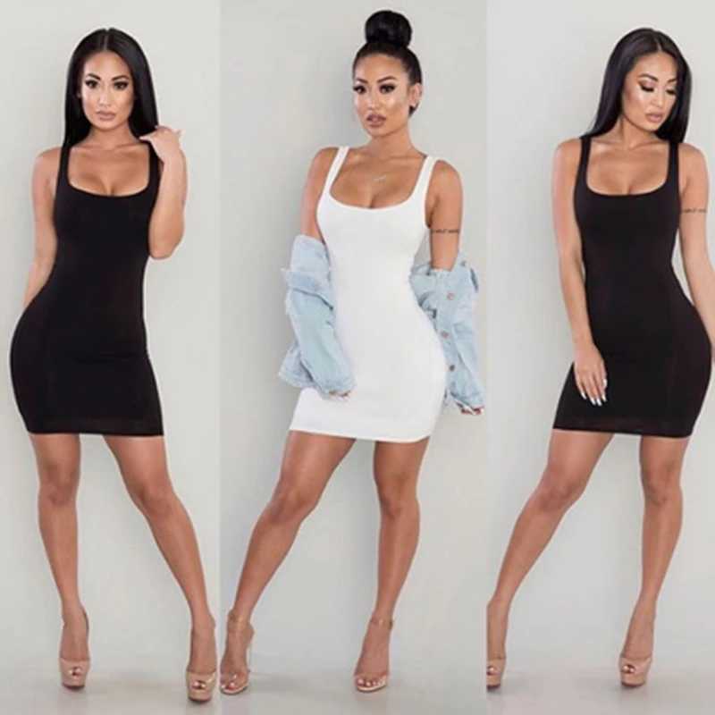 CDJLFH Summer Sheath Casual Dress 2019 Women Vintage Elegant Party Dress Vestidos Black White Bodycon Dresses Backless Dress M260304
