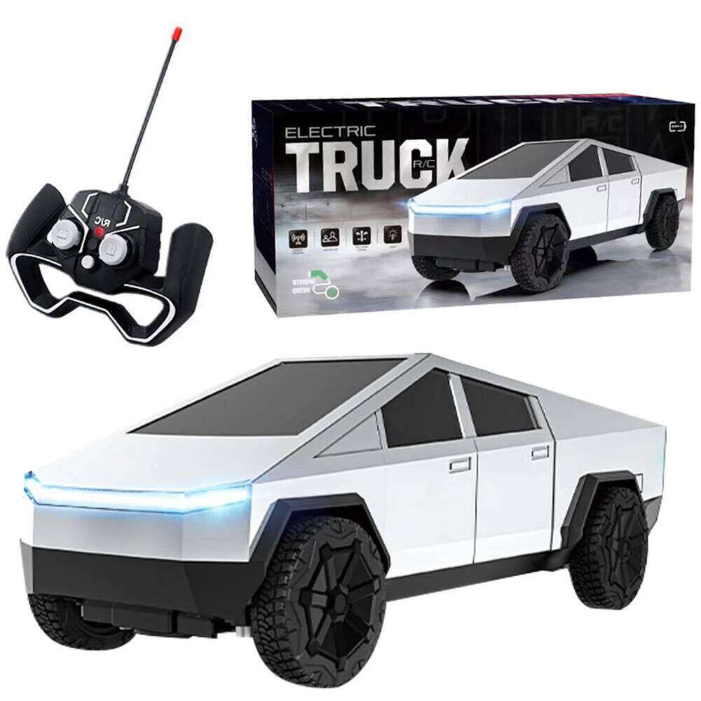 1:24 Cyber Pickup 4WD Off-Road Car, 27MHz Wireless Remote Control with LED Lights, Rechargeable, Children's Toy G Z260303