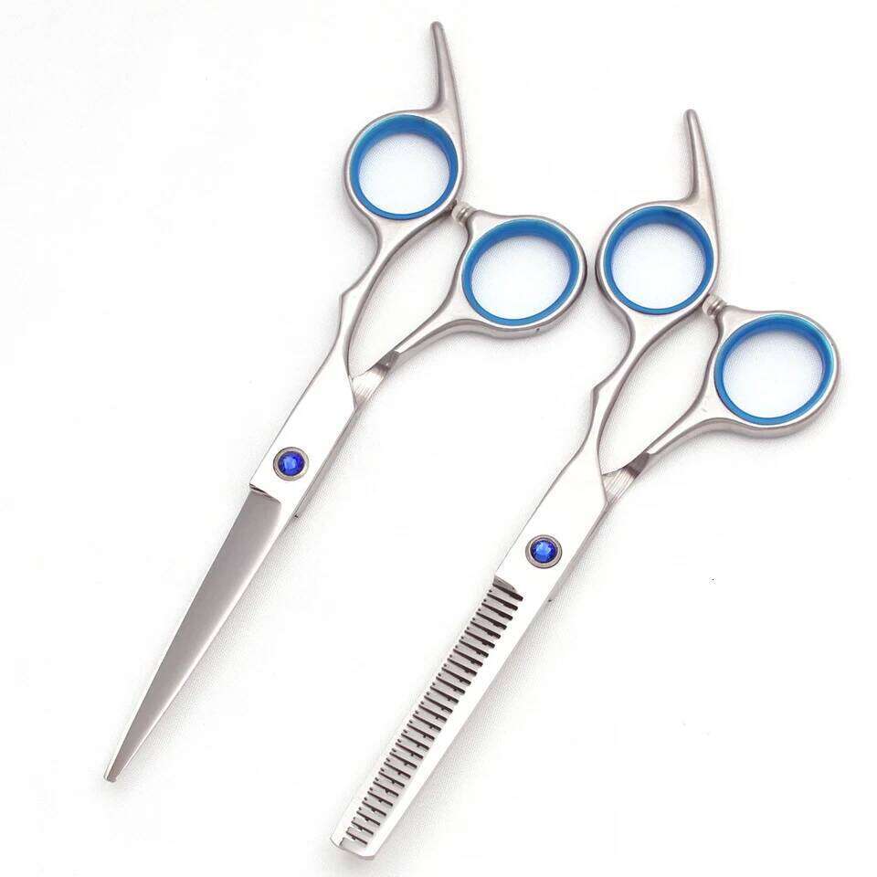 Hairdressing JP Stainless Black Hair Cutting Barber Shop Thinning Scissors Set Comb Razor Dropshipping C1001 H260303