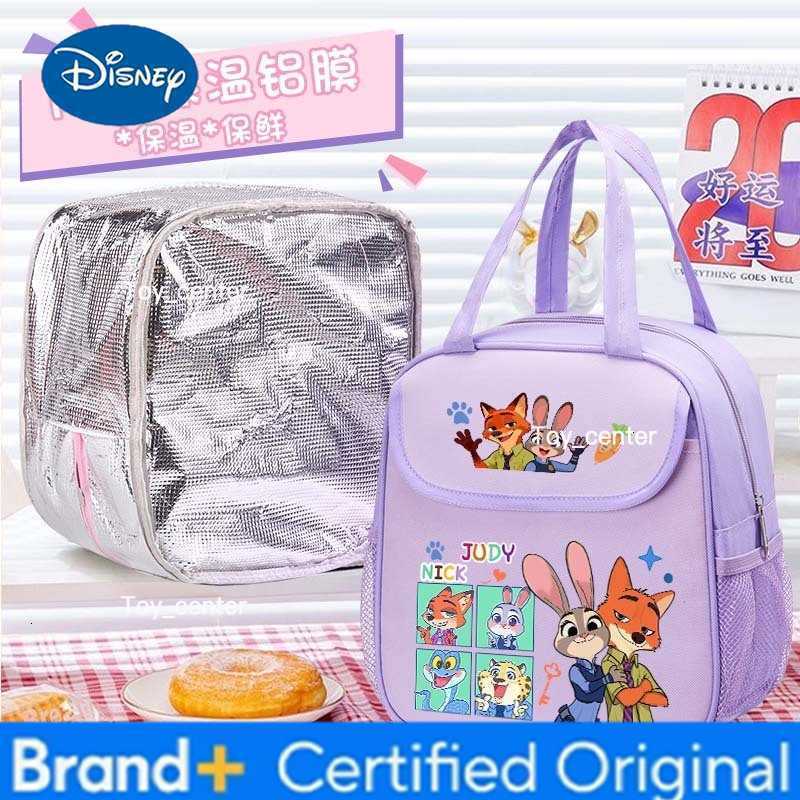 Zootopia Animal City Insulated Bag Nick Judy Cute Lunch Box Bag Student Carrying Rice Insulated Office Handheld Bento Bag H260304