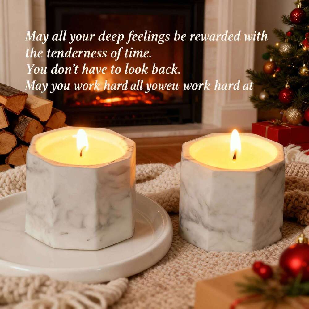 Water Ink Scented Candle in Gypsum Cup, Creative Gift, Aromatherapy for Bedroom Relaxation, Viral Trending Home Decor W260304