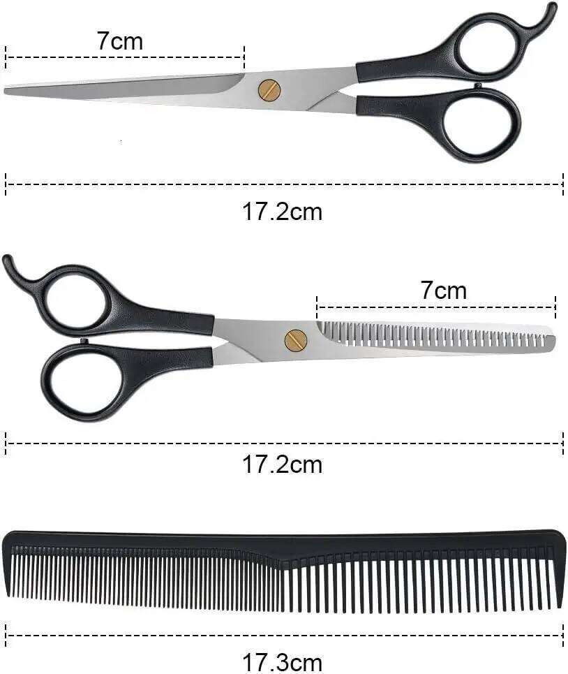 1/2/3pcs Professional Cutting Shears Stainless Steel Barber Scissors for Men Women Home & Salon Hair Trimming and Styling H260303