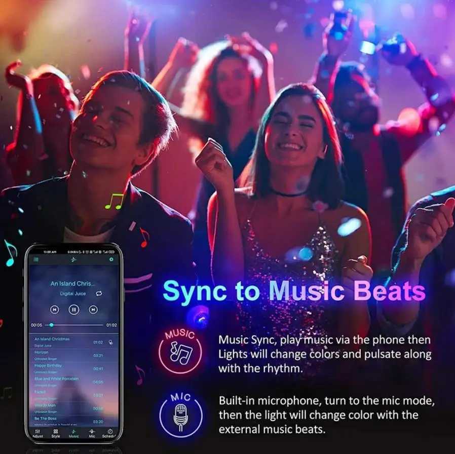 Smart RGB LED Strip Lights USB 5050 Tuya WIFI APP Control Flexible Lamp Tape Room Decor Works with Alexa Google Assisant H260304