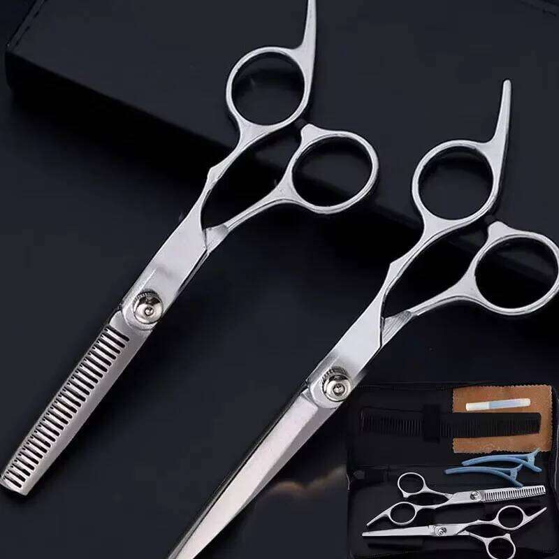 Professional Hairdressing Haircut Scissors 6 Inch Barber Shop Hairdresser's Cutting Thinning Tools High Quality Salon Set H260303