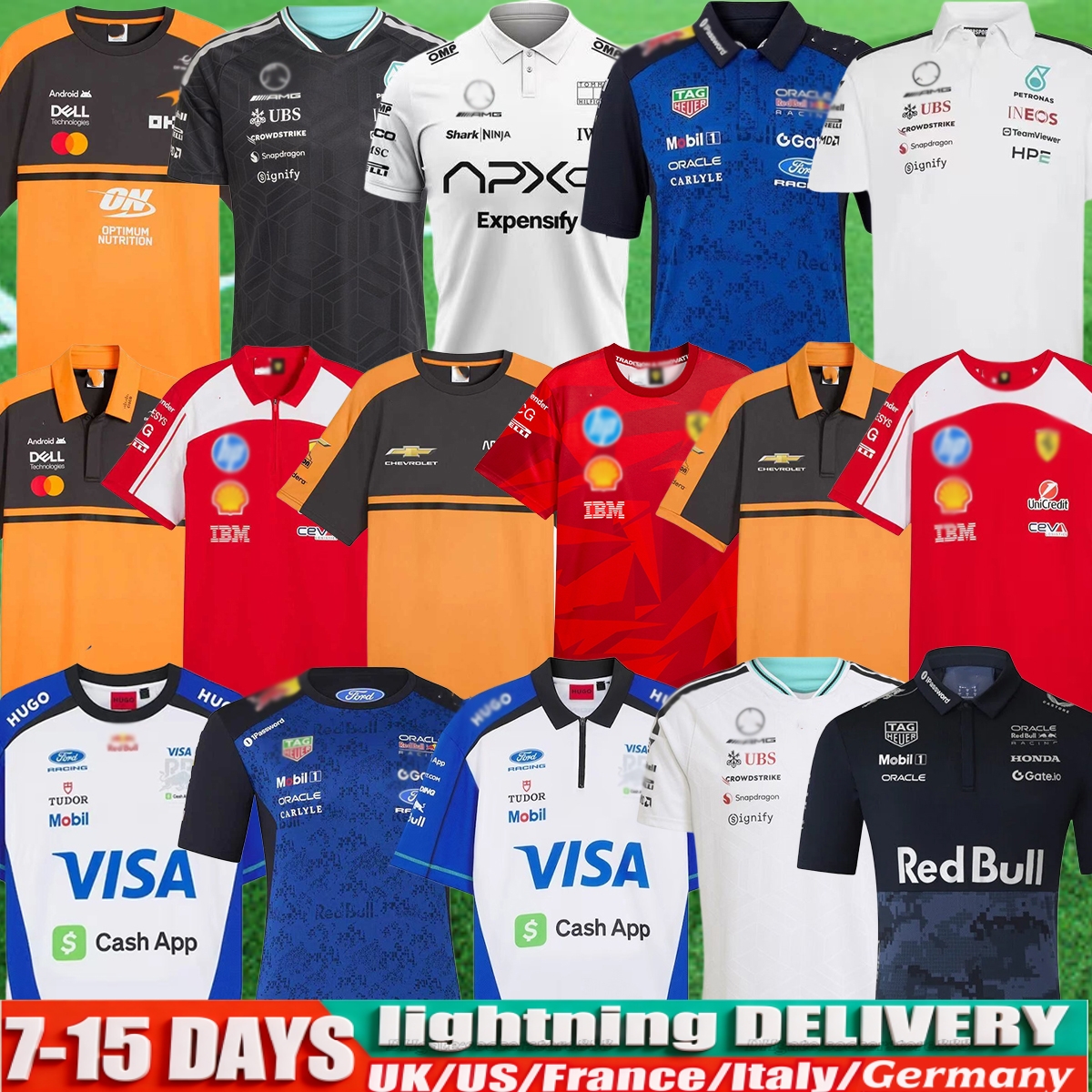 2025 26 AstonES MartinES Men's T-Shirts Jersey MercedesES AlonsoES S-5XL F1 Official Mens Fernando T-Shirt Casual Stroll POLO Car Motorsport Formula 1 F1 Racing Suit